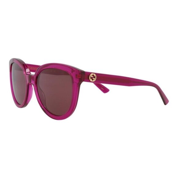 Gucci Womens Round/Oval Pink Pink Red Fashion Designer Eyewear - Picture 2 of 4